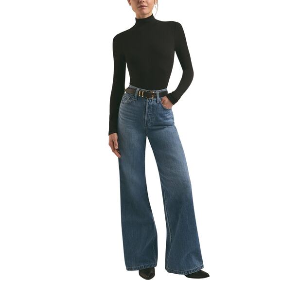 Favorite Daughter 'The Masha' Blue Cotton Shortie Size 26 - Picture 1 of 4